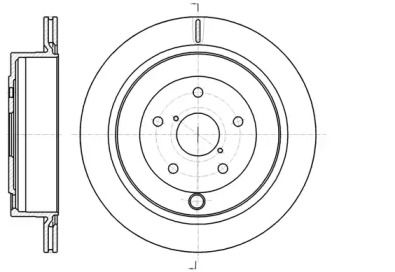 Вентилируемый задний тормозной диск на Субару Трибека  Remsa 61042.10.
