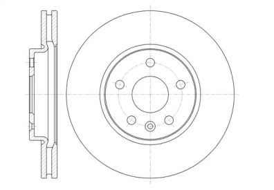 Вентилируемый передний тормозной диск на Шевроле Круз  Remsa 61313.10.