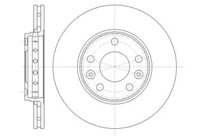 Вентилируемый передний тормозной диск на Рено Флюенс  Remsa 61346.10.