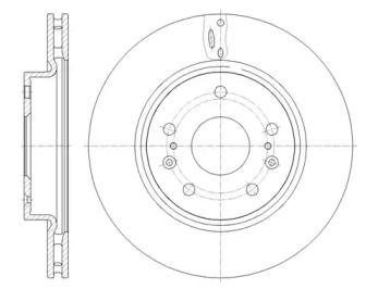 Вентилируемый передний тормозной диск на Сузуки Витара  Remsa 61665.10.