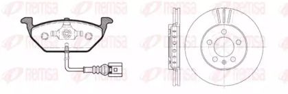 Комплект тормозных дисков и колодок на Skoda Octavia Tour  Remsa 8633.09.