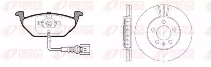 Комплект тормозных дисков и колодок на Ауди А2  Remsa 8633.10.