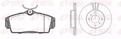 Комплект тормозных дисков и колодок на Ниссан Примера  Remsa 8704.01.
