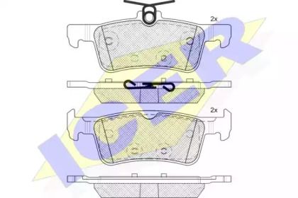 Тормозные колодки на Peugeot 308  Icer 182174-208.