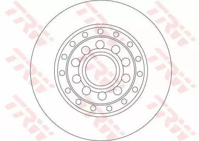 Вентилируемый тормозной диск на Фольксваген Фаетон  TRW DF4269.