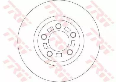 Вентильований гальмівний диск на Mazda 3  TRW DF4385.