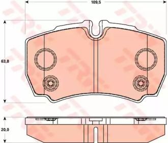 Гальмівні колодки на Ford Transit  TRW GDB1901.