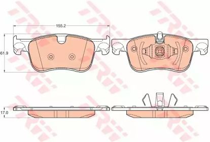 Гальмівні колодки TRW GDB2062.