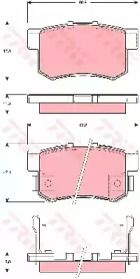 Гальмівні колодки TRW GDB3269.