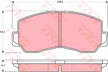 Гальмівні колодки на Мітсубісі Л300  TRW GDB785.