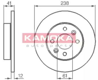 Тормозной диск Kamoka 103110.