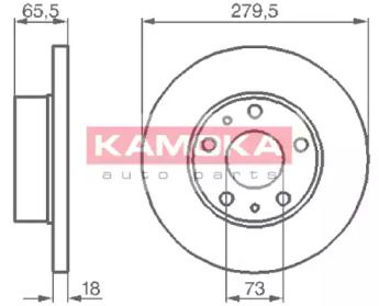 Тормозной диск Kamoka 1031516.
