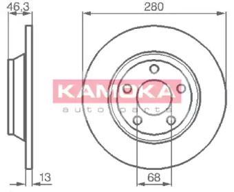 Гальмівний диск Kamoka 1031518.