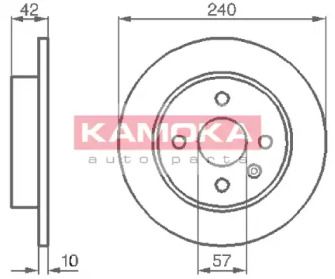 Тормозной диск Kamoka 1032086.