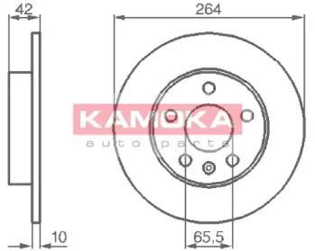 Гальмівний диск Kamoka 1032088.