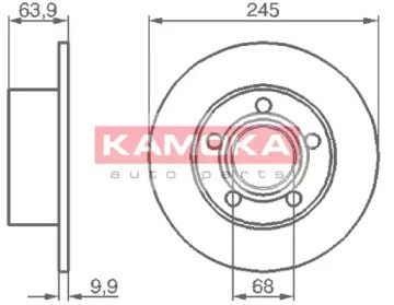 Гальмівний диск Kamoka 103642.
