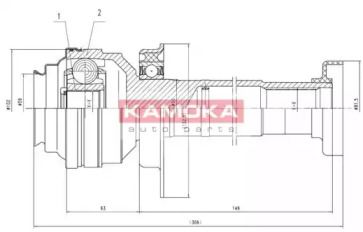 Правый ШРУС Kamoka 8711.