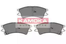 Передние тормозные колодки на Hyundai Atos  Kamoka JQ1012652.