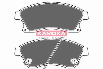 Переднї гальмівні колодки Kamoka JQ1018524.