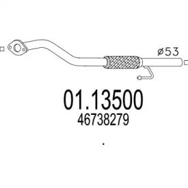 Приемная труба глушителя на Fiat Brava  MTS 01.13500.