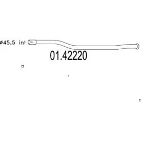 Приемная труба глушителя на Citroen ZX  MTS 01.42220.