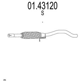 Приймальна труба глушника MTS 01.43120.