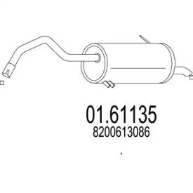 Глушитель MTS 01.61135.