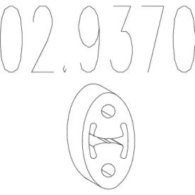 Кронштейн глушника на Мітсубісі Паджеро  MTS 02.9370.