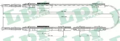 Трос ручного гальма на Ford Transit  LPR C0277B.