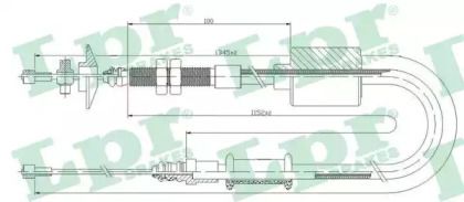 Трос сцепления на Renault 25  LPR C0483C.