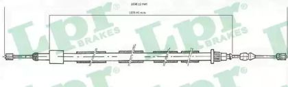 Трос ручного гальма LPR C0616B.