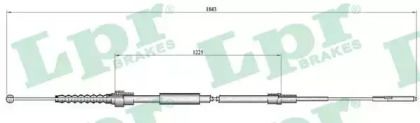 Трос ручного гальма LPR C0933B.