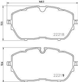 Тормозные колодки на Peugeot 308  Hella 8DB 355 024-731.