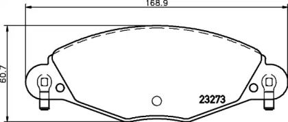 Тормозные колодки Hella 8DB 355 019-421.