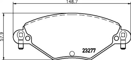 Тормозные колодки Hella 8DB 355 019-411.