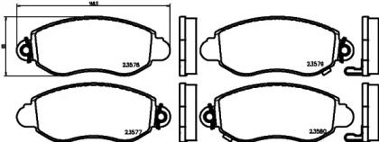 Тормозные колодки Hella 8DB 355 019-361.