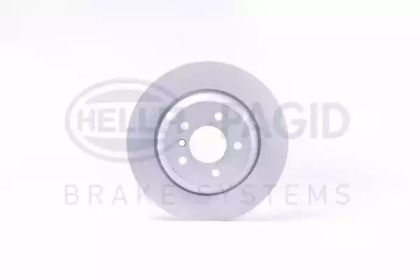 Вентилируемый тормозной диск на BMW F10 Hella 8DD 355 120-671.