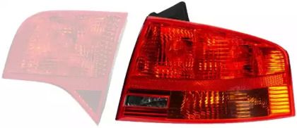 Задний правый фонарь на Audi A4 B7 Hella 2VP 965 037-061.