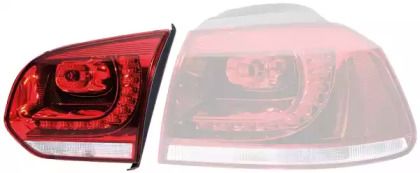 Задний правый фонарь на Volkswagen Golf 6 Hella 2TZ 010 409-141.