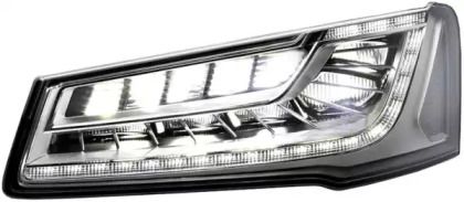 Правая светодиодная фара дальнего света на Audi A8  Hella 1EX 011 496-521.