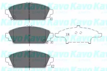 Тормозные колодки Kavo Parts KBP-2010.