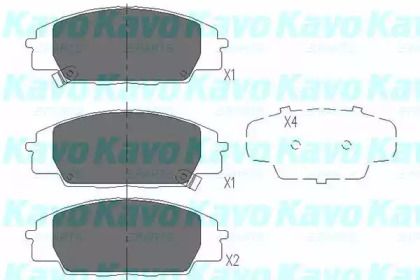 Тормозные колодки на Honda S2000  Kavo Parts KBP-2031.