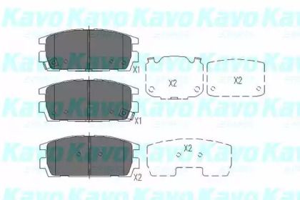 Тормозные колодки Kavo Parts KBP-3017.