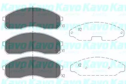 Тормозные колодки на Kia Pregio  Kavo Parts KBP-4012.