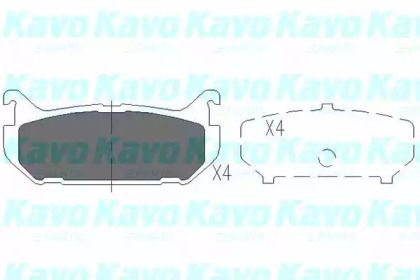 Гальмівні колодки на Мазда 626  Kavo Parts KBP-4508.