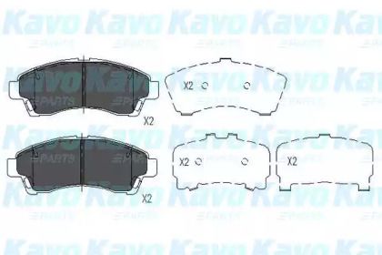 Тормозные колодки Kavo Parts KBP-4534.