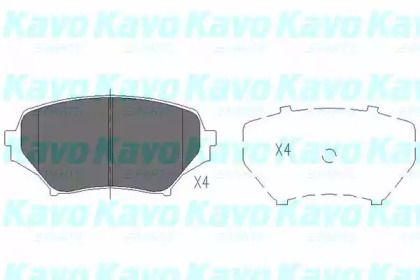 Гальмівні колодки Kavo Parts KBP-4550.