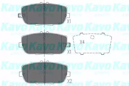 Гальмівні колодки Kavo Parts KBP-4551.