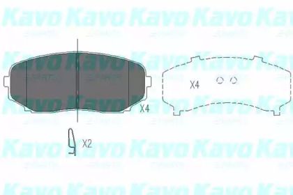 Тормозные колодки Kavo Parts KBP-4558.