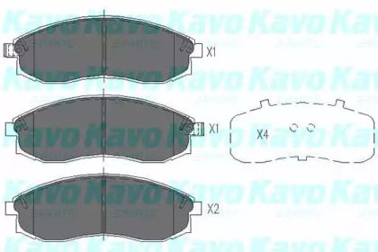 Тормозные колодки Kavo Parts KBP-5517.
